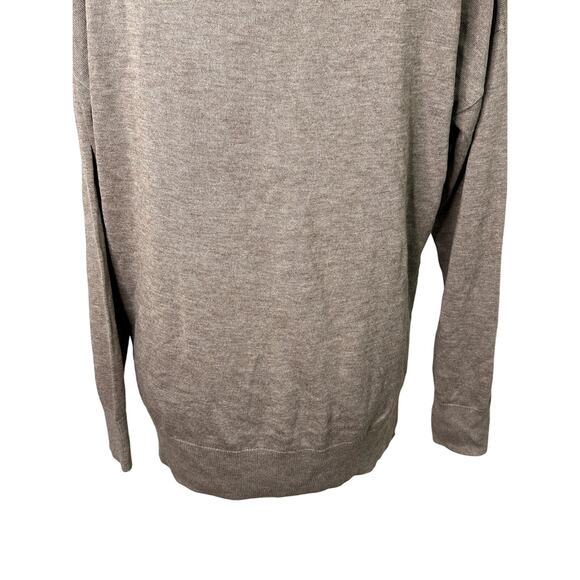 Treasure & Bond Sweater Cashmere Blend Lightweight V Neckline Brown Medium NWOT - Picture 7 of 9